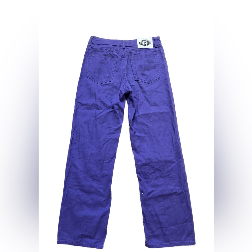 Divided purple jeans from h&m. size (2 US). wide legged low rise pants.